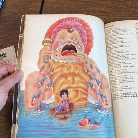 Vintage 1969 Beatles Illustrated Lyrics Book. 1st American Ed w Dust Jacket - Picture 6 of 12